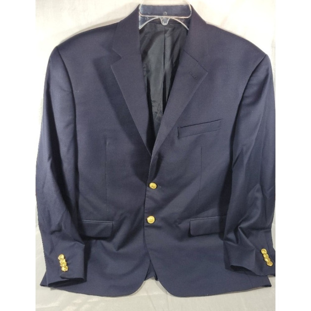 Lauren Ralph Lauren Men's 100% Wool Natural Stretch Sports Coat - Navy - 40S